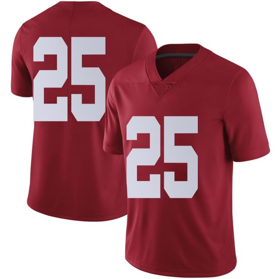 Alabama Crimson Tide Men's DJ Douglas #25 No Name Crimson NCAA Nike Authentic Stitched College Football Jersey WR16Z32CG